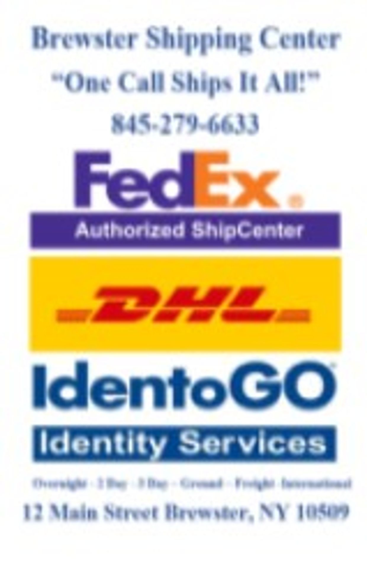 Brewster Shipping Center Fedex in Brewster, UHaul in Brewster